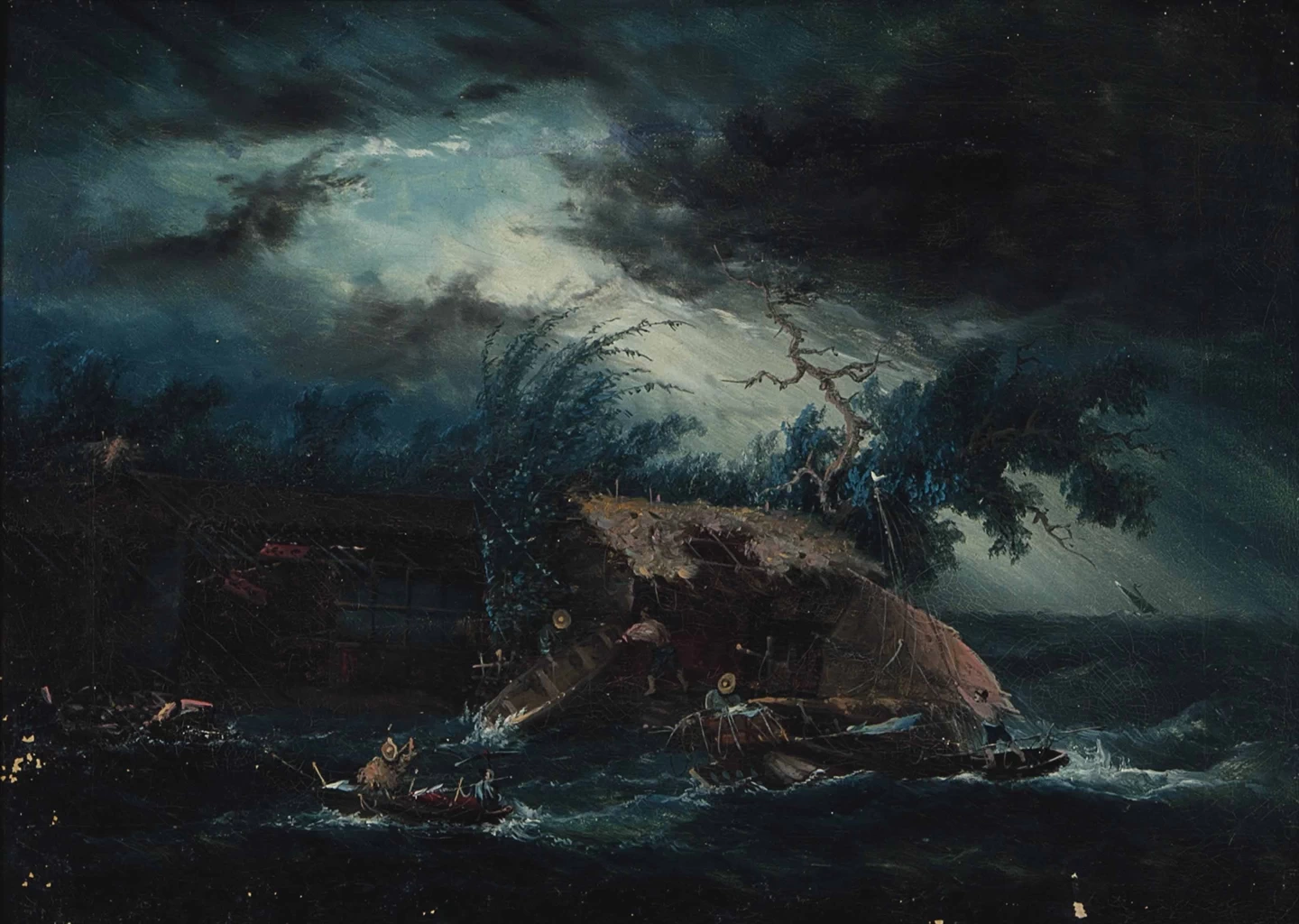 Una tempesta in mare, 1877